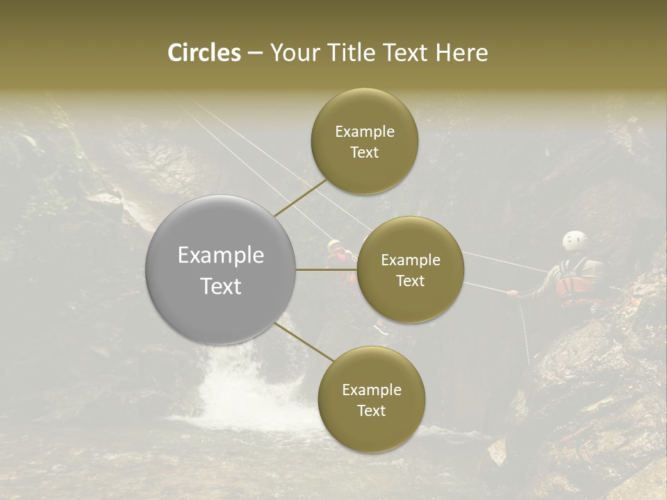 Splash Rock Banos De Agua Santa PowerPoint Template