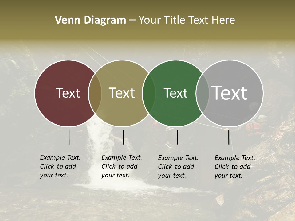 Splash Rock Banos De Agua Santa PowerPoint Template