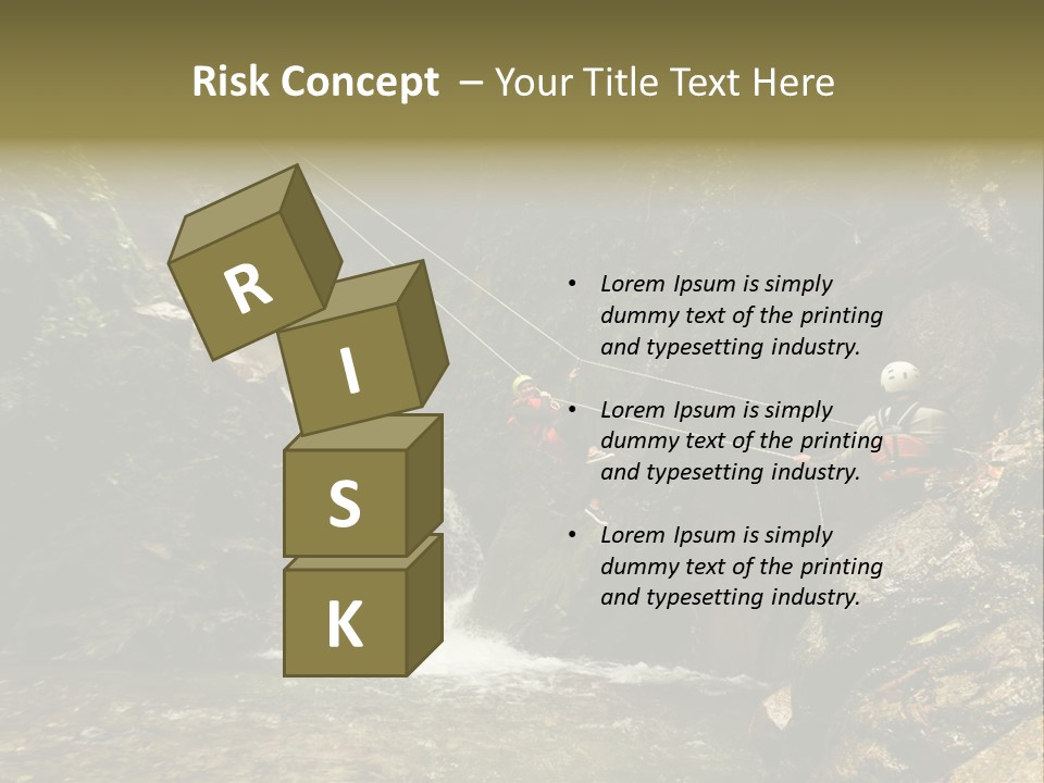 Splash Rock Banos De Agua Santa PowerPoint Template