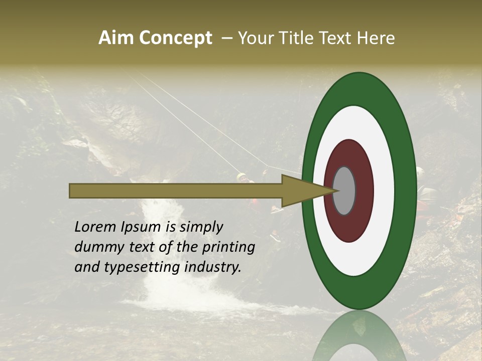 Splash Rock Banos De Agua Santa PowerPoint Template