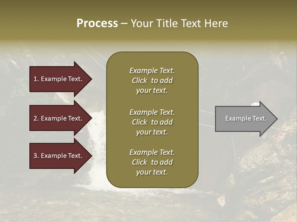 Splash Rock Banos De Agua Santa PowerPoint Template