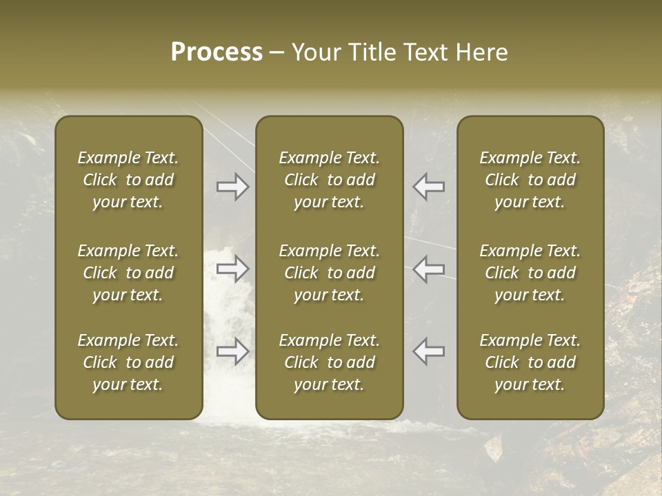 Splash Rock Banos De Agua Santa PowerPoint Template