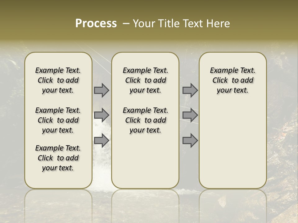 Splash Rock Banos De Agua Santa PowerPoint Template