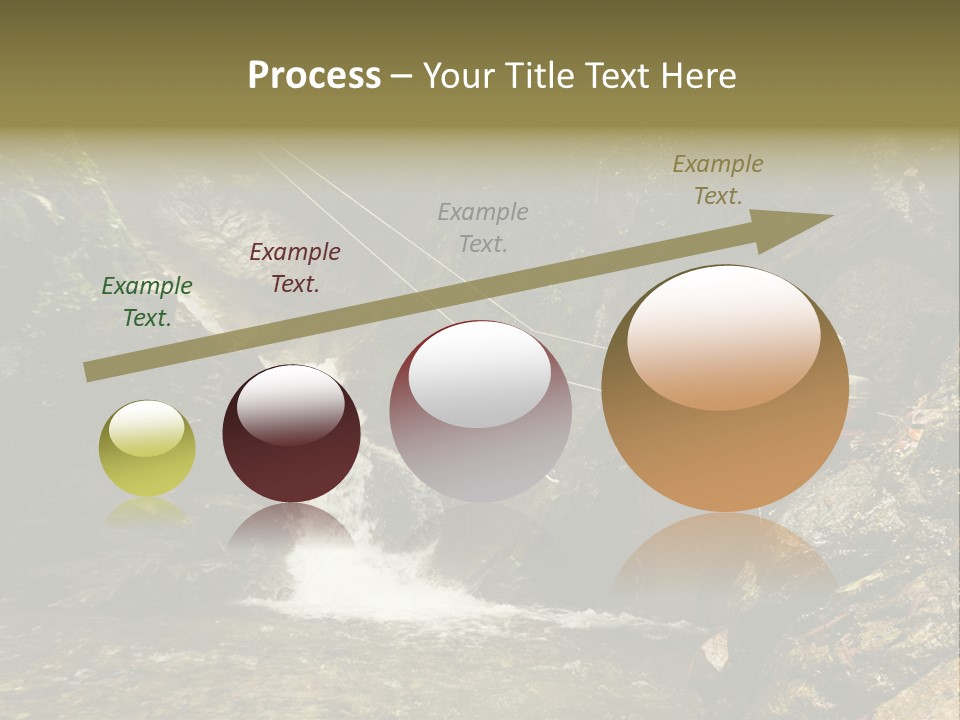 Splash Rock Banos De Agua Santa PowerPoint Template