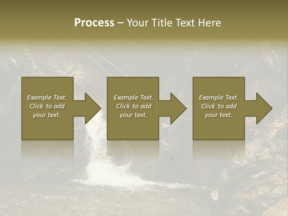 Splash Rock Banos De Agua Santa PowerPoint Template