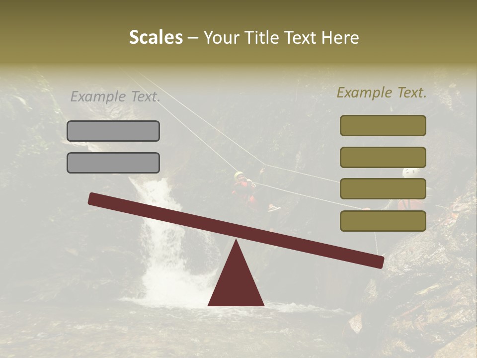 Splash Rock Banos De Agua Santa PowerPoint Template