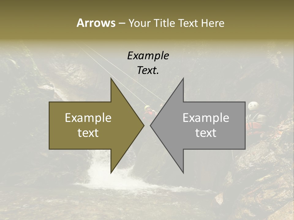 Splash Rock Banos De Agua Santa PowerPoint Template