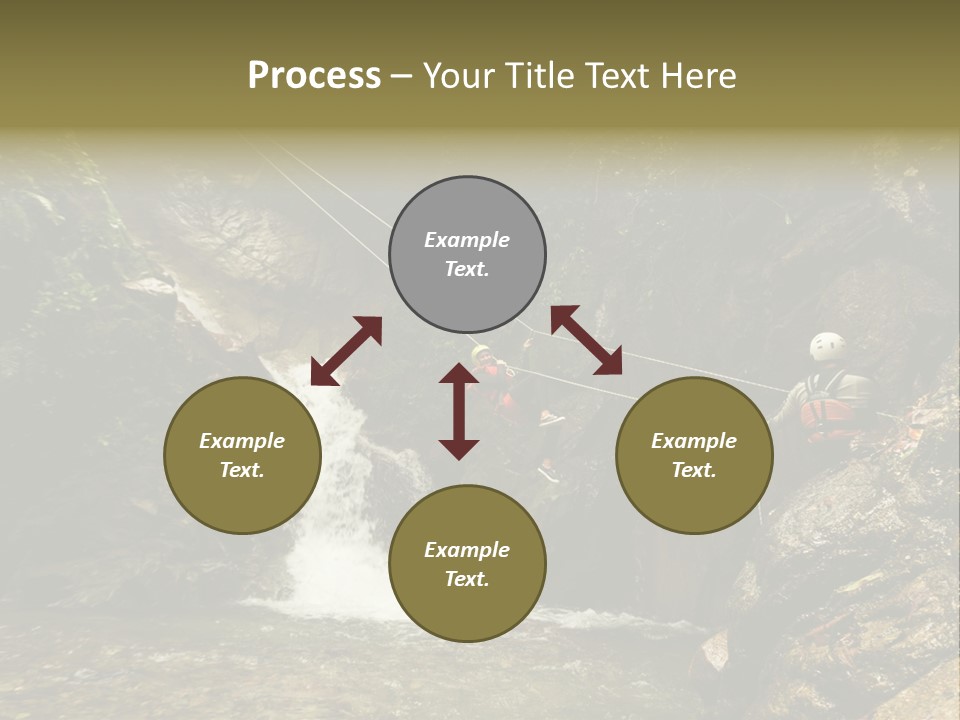 Splash Rock Banos De Agua Santa PowerPoint Template