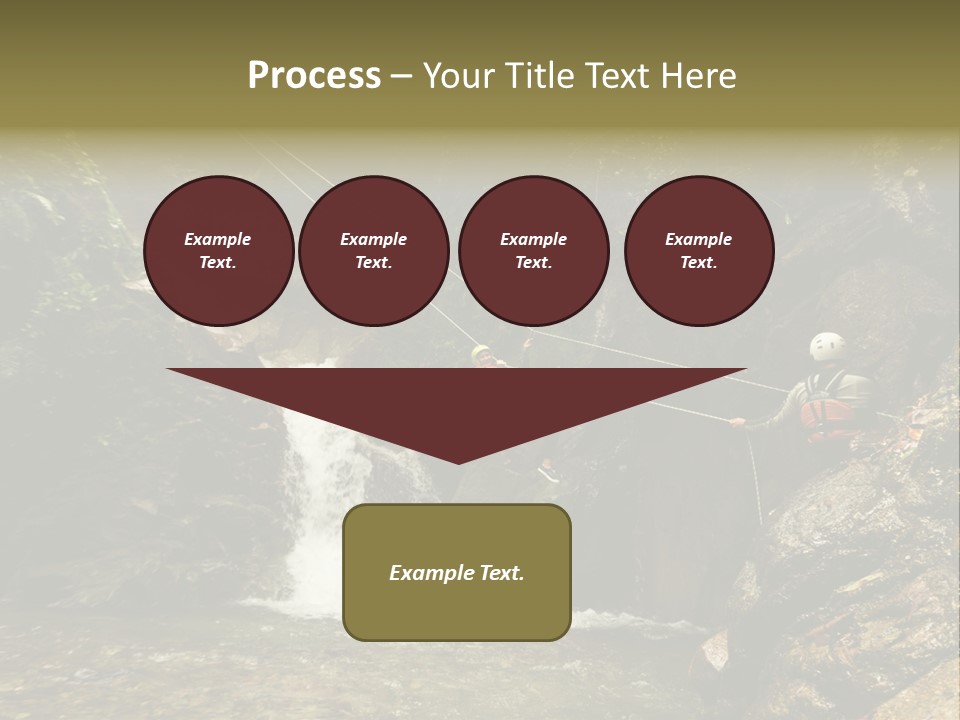 Splash Rock Banos De Agua Santa PowerPoint Template