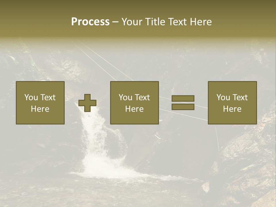 Splash Rock Banos De Agua Santa PowerPoint Template