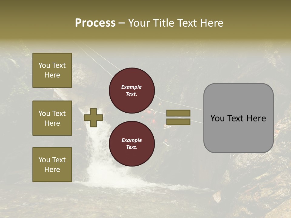 Splash Rock Banos De Agua Santa PowerPoint Template