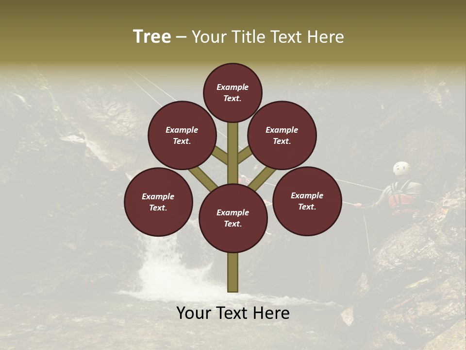 Splash Rock Banos De Agua Santa PowerPoint Template