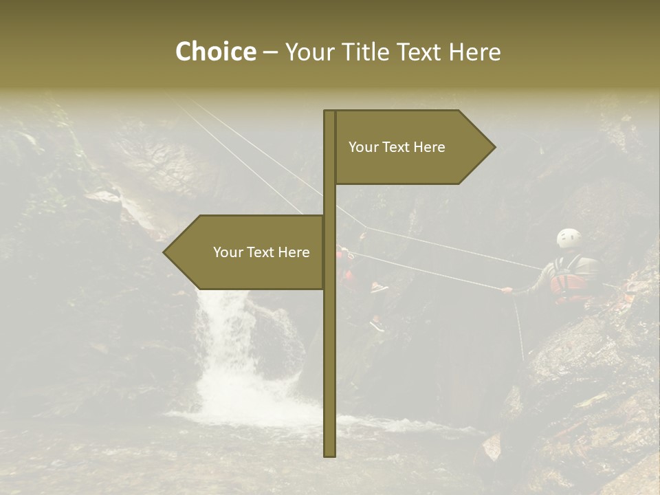 Splash Rock Banos De Agua Santa PowerPoint Template