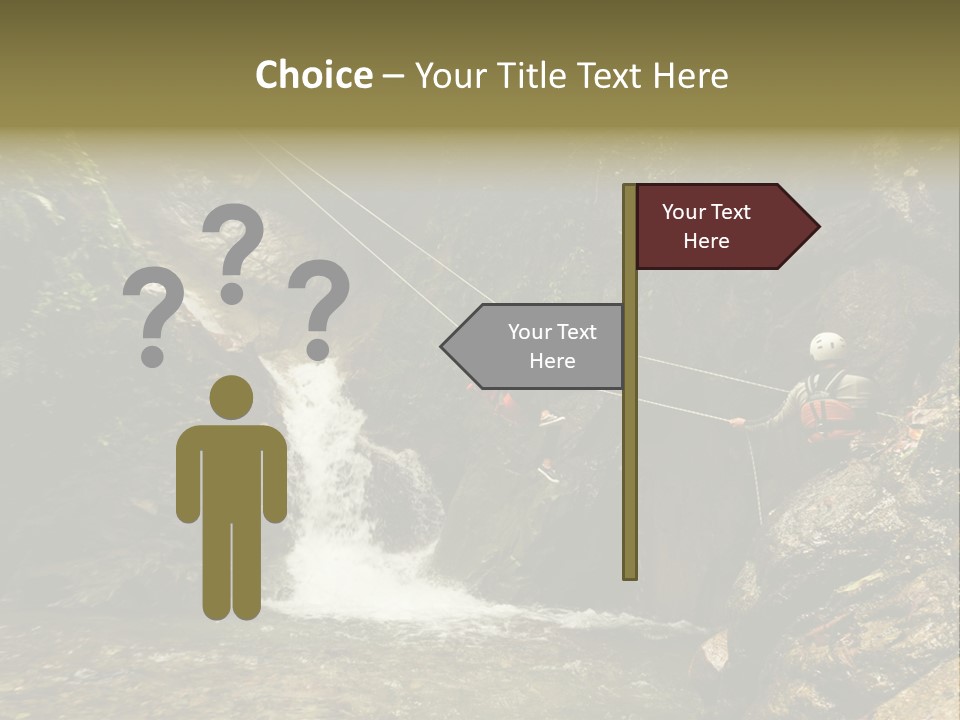 Splash Rock Banos De Agua Santa PowerPoint Template