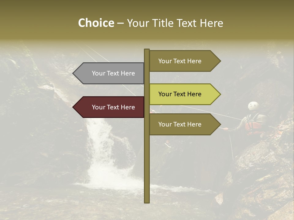 Splash Rock Banos De Agua Santa PowerPoint Template