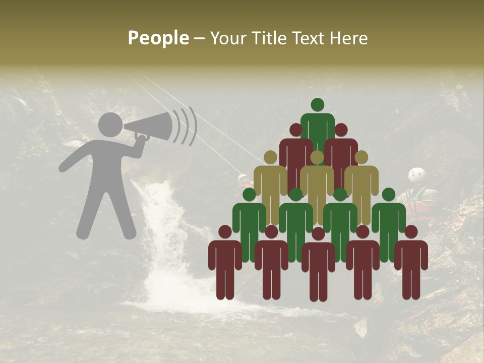 Splash Rock Banos De Agua Santa PowerPoint Template