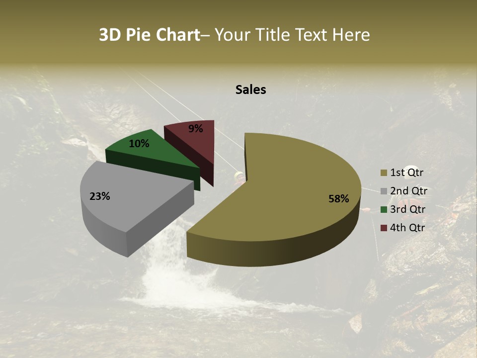 Splash Rock Banos De Agua Santa PowerPoint Template