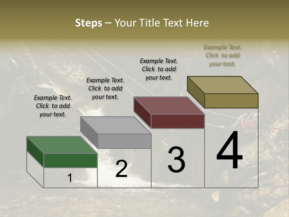 Splash Rock Banos De Agua Santa PowerPoint Template