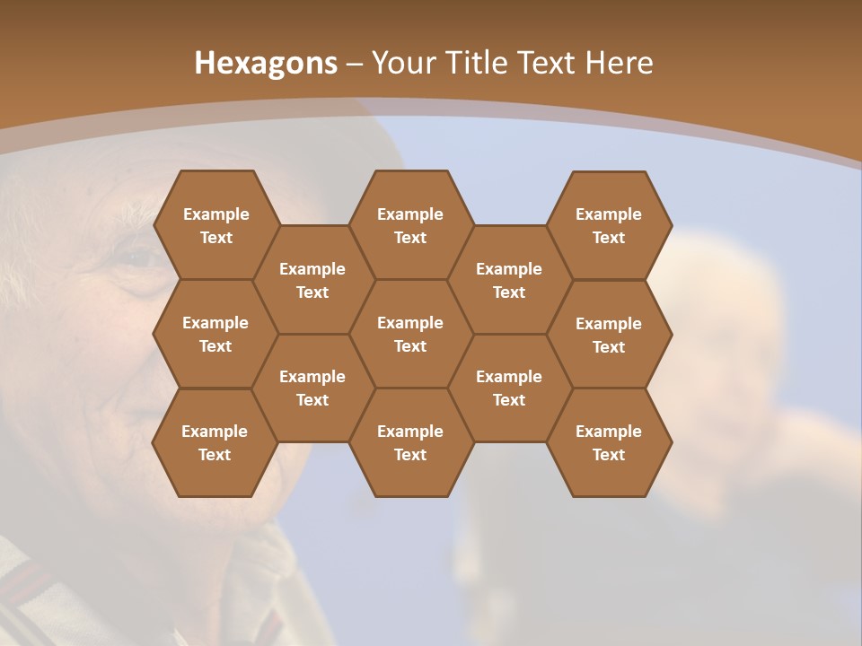 Smiling Handicap Golden Years PowerPoint Template