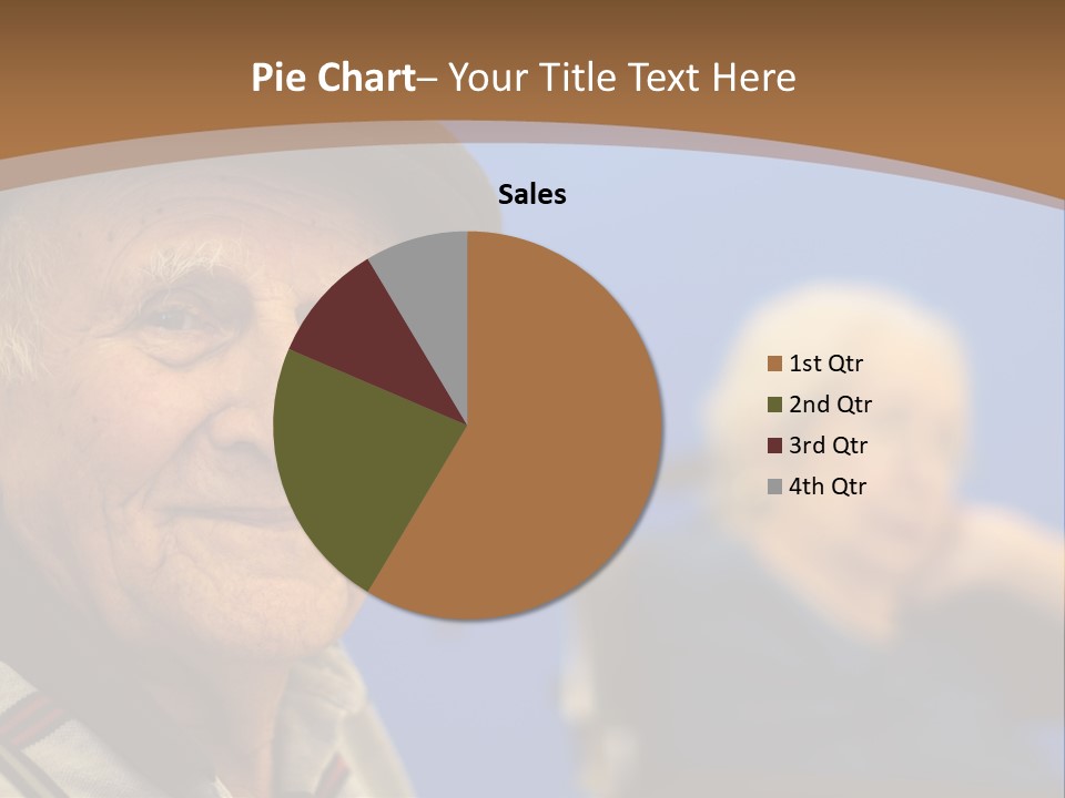 Smiling Handicap Golden Years PowerPoint Template