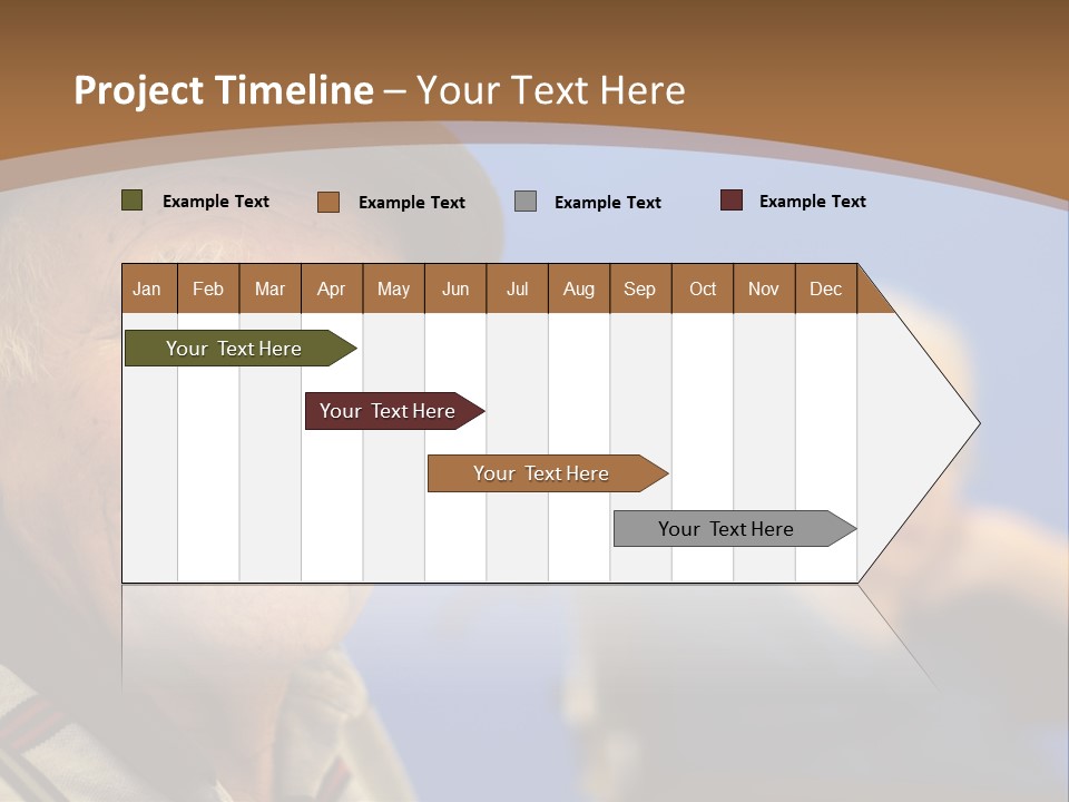 Smiling Handicap Golden Years PowerPoint Template