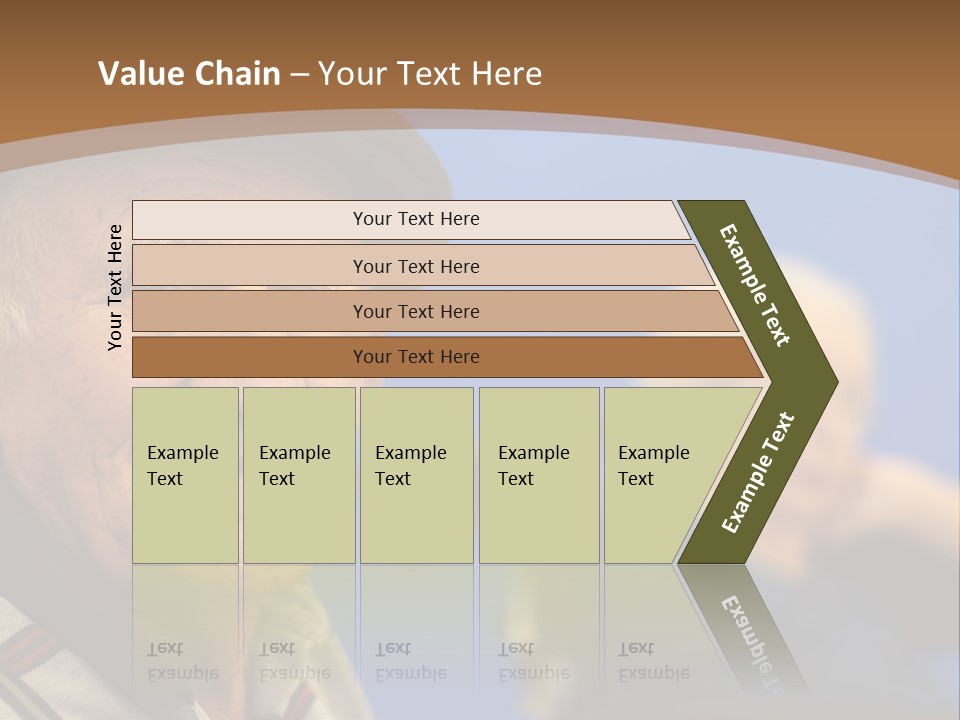 Smiling Handicap Golden Years PowerPoint Template
