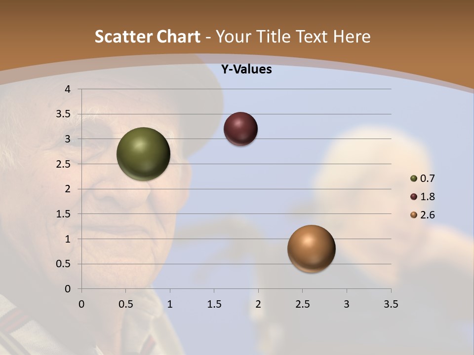 Smiling Handicap Golden Years PowerPoint Template
