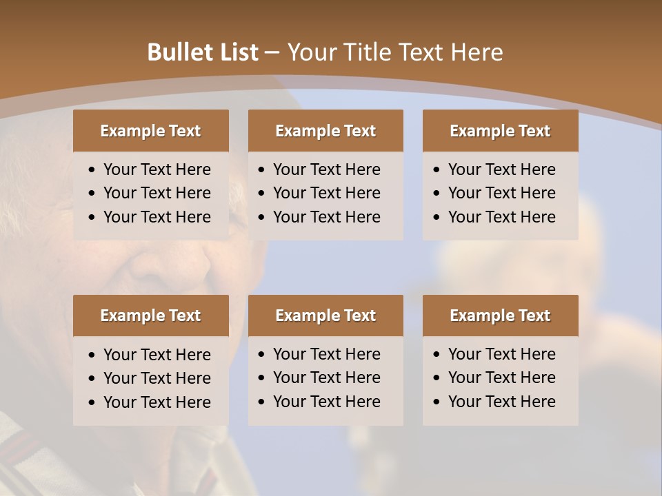 Smiling Handicap Golden Years PowerPoint Template