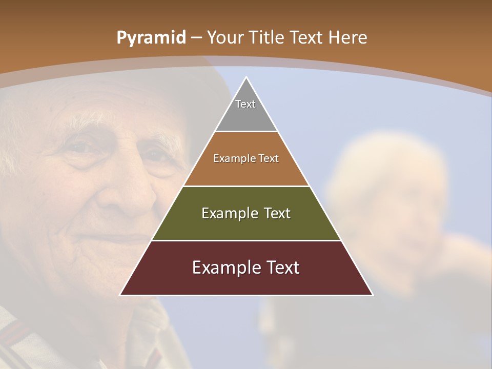 Smiling Handicap Golden Years PowerPoint Template