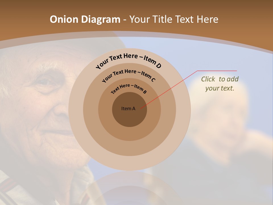 Smiling Handicap Golden Years PowerPoint Template