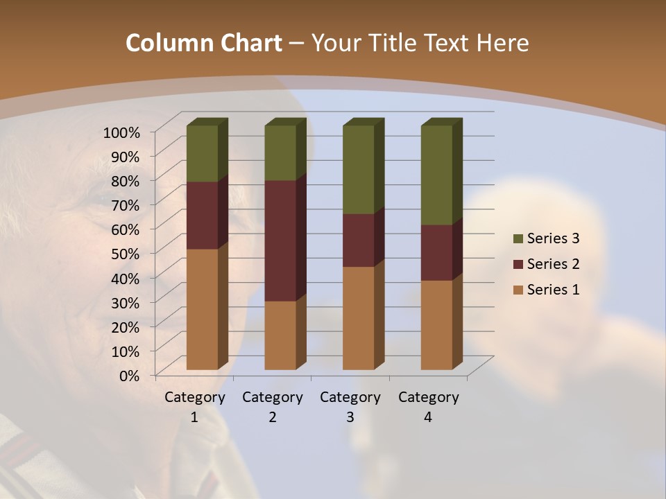 Smiling Handicap Golden Years PowerPoint Template