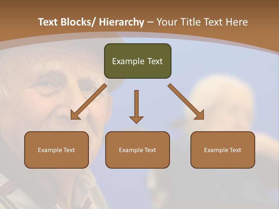 Smiling Handicap Golden Years PowerPoint Template