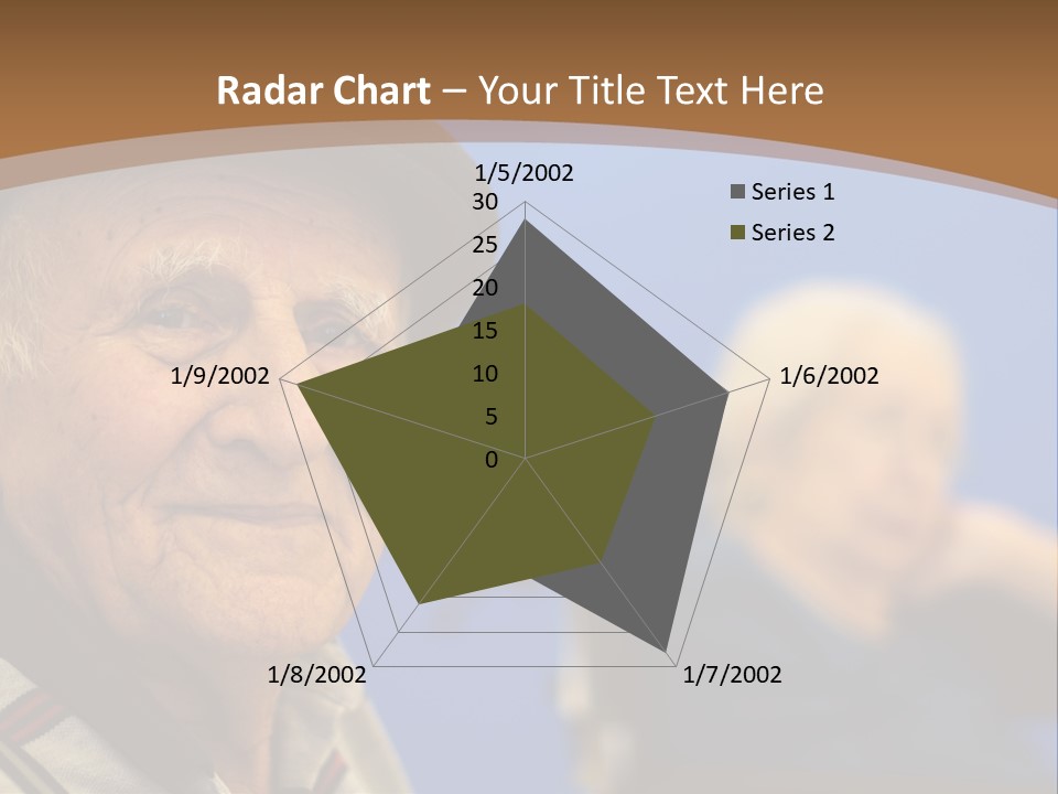 Smiling Handicap Golden Years PowerPoint Template