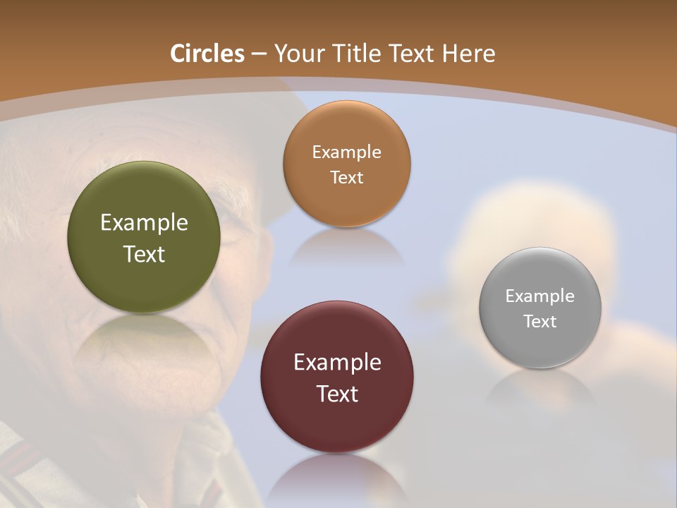 Smiling Handicap Golden Years PowerPoint Template