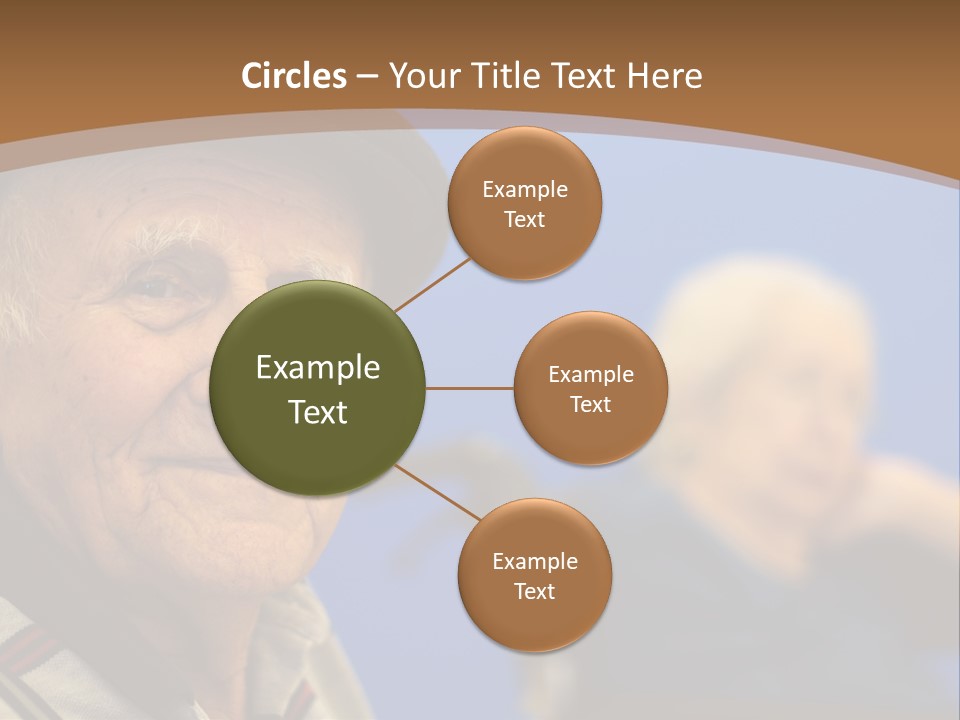 Smiling Handicap Golden Years PowerPoint Template