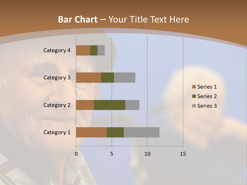Smiling Handicap Golden Years PowerPoint Template