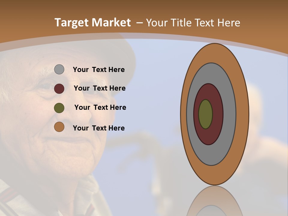 Smiling Handicap Golden Years PowerPoint Template