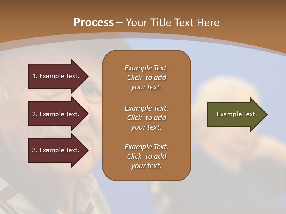 Smiling Handicap Golden Years PowerPoint Template