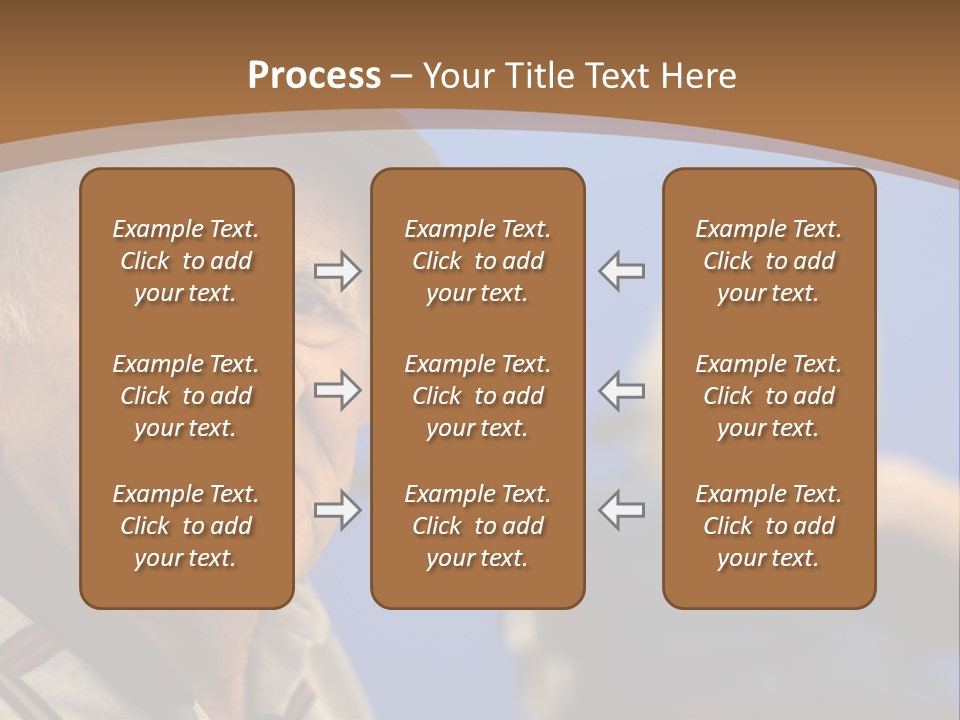 Smiling Handicap Golden Years PowerPoint Template