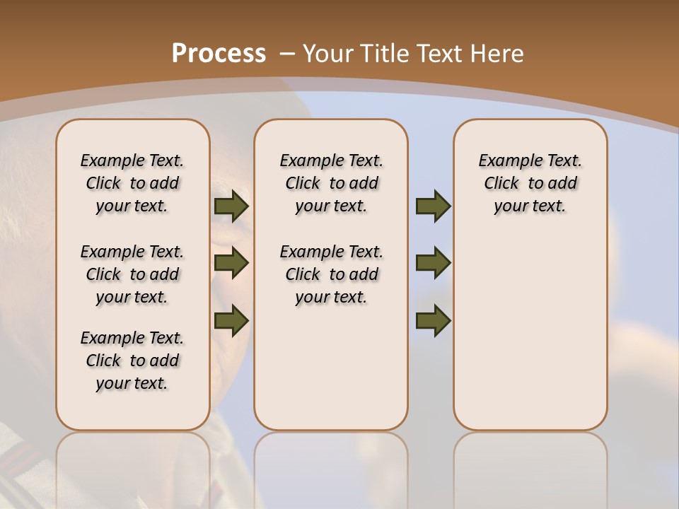 Smiling Handicap Golden Years PowerPoint Template
