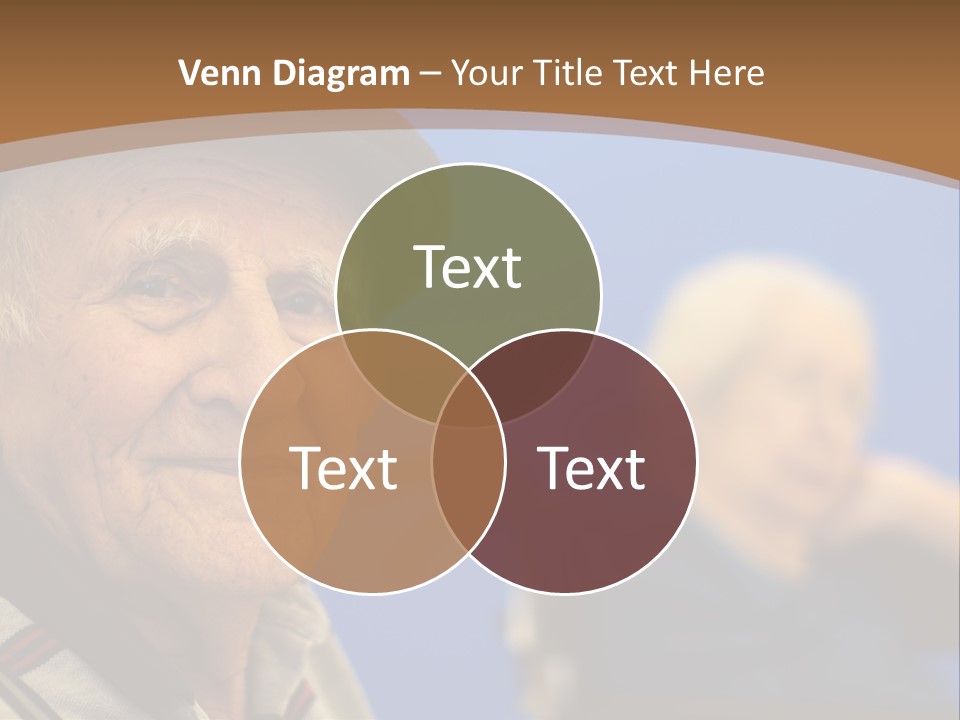 Smiling Handicap Golden Years PowerPoint Template