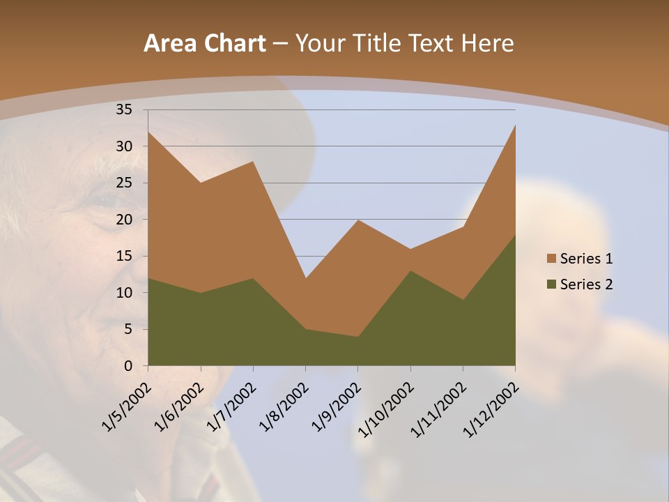 Smiling Handicap Golden Years PowerPoint Template