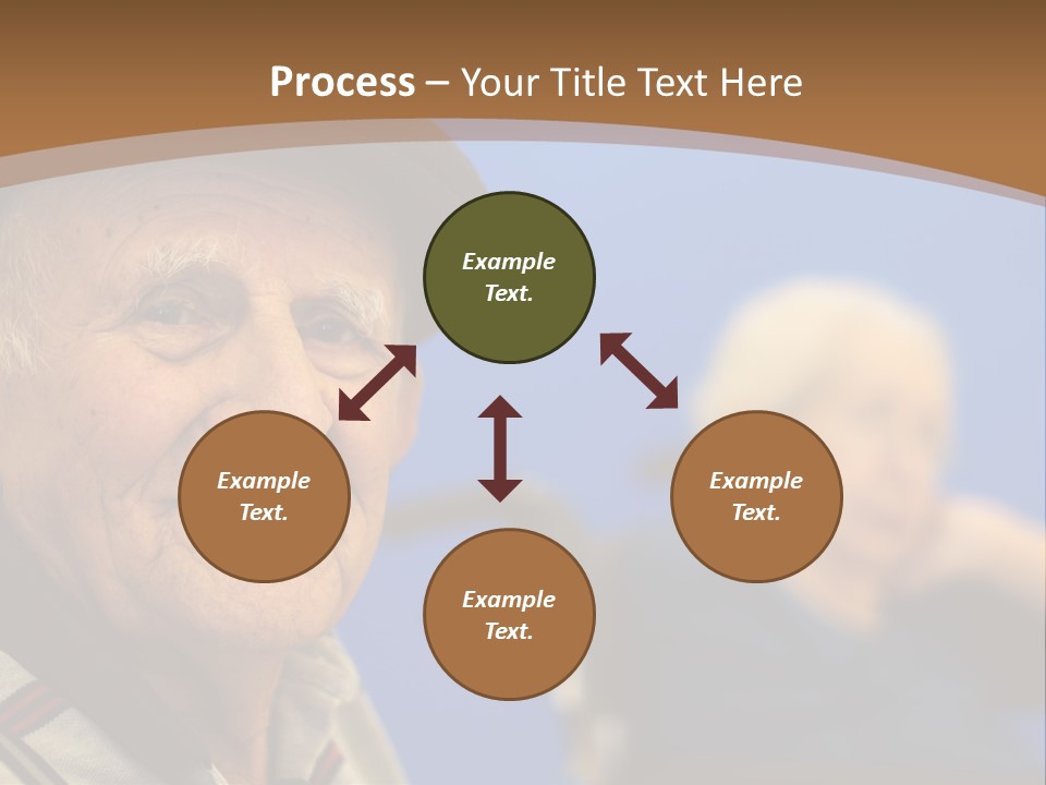 Smiling Handicap Golden Years PowerPoint Template