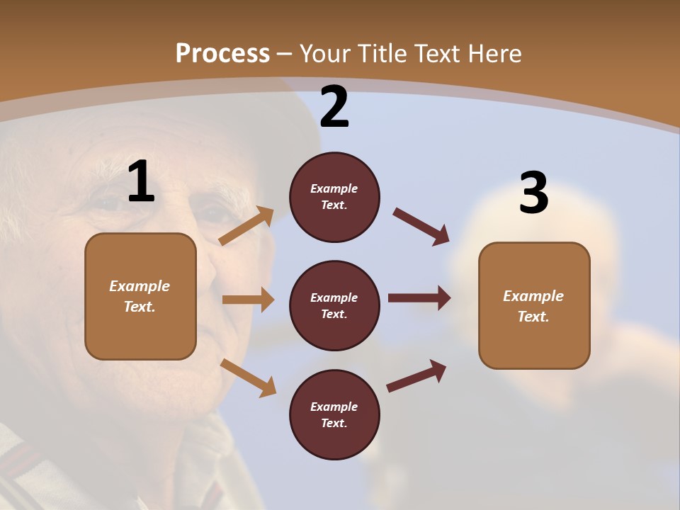 Smiling Handicap Golden Years PowerPoint Template