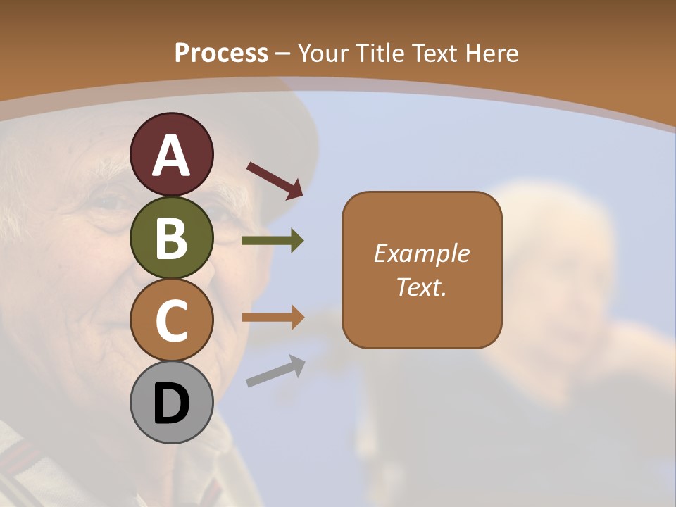 Smiling Handicap Golden Years PowerPoint Template