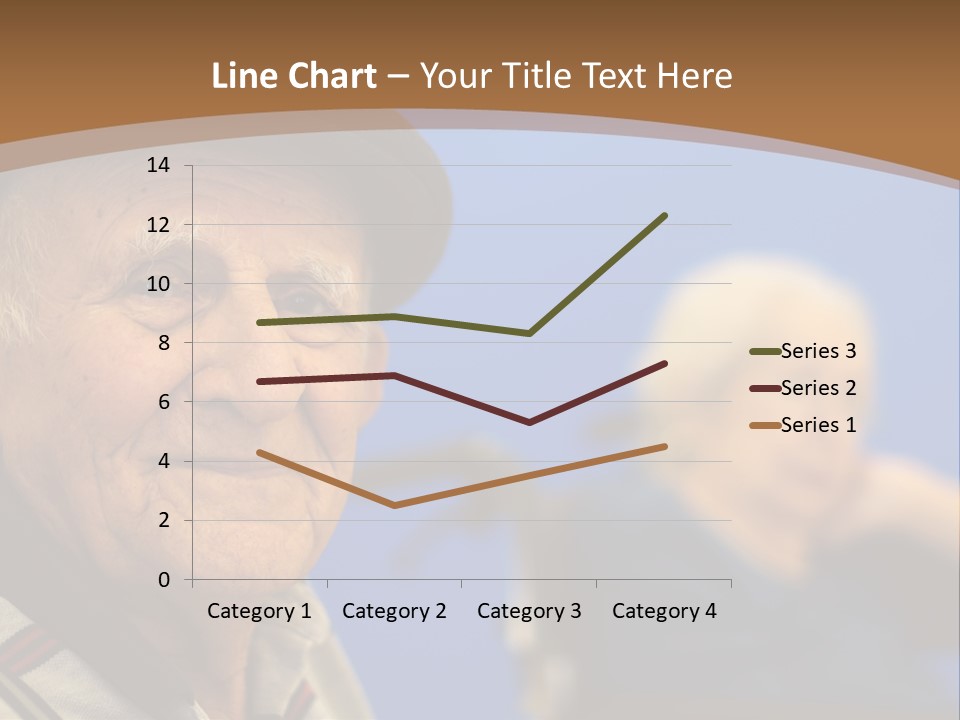 Smiling Handicap Golden Years PowerPoint Template