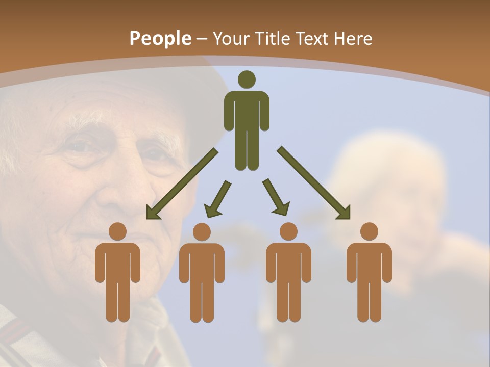 Smiling Handicap Golden Years PowerPoint Template