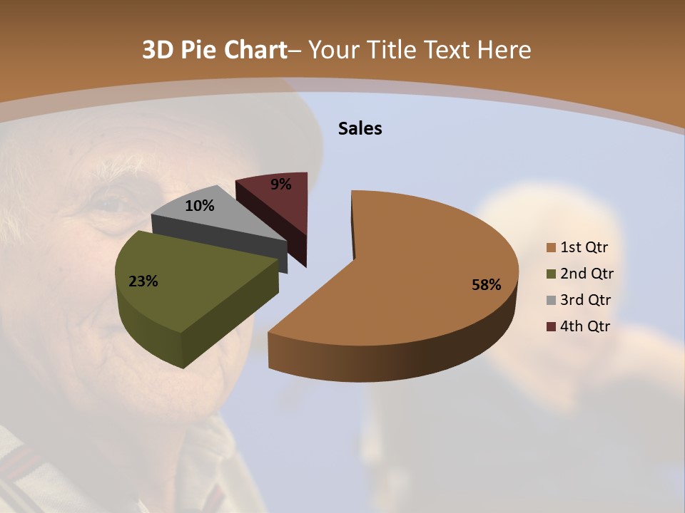 Smiling Handicap Golden Years PowerPoint Template