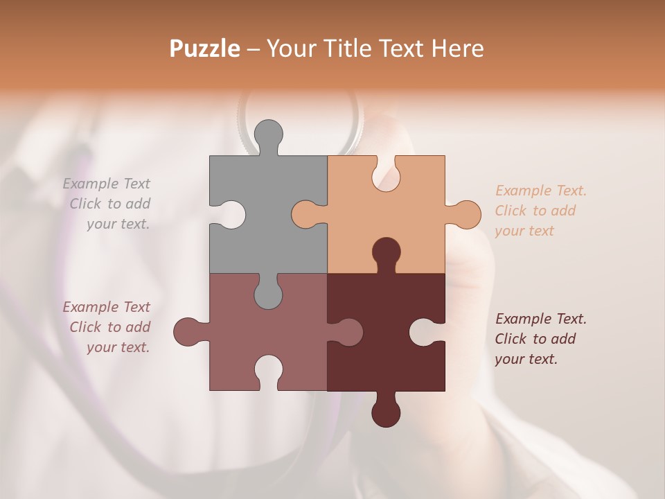 Medicine Using Hand PowerPoint Template