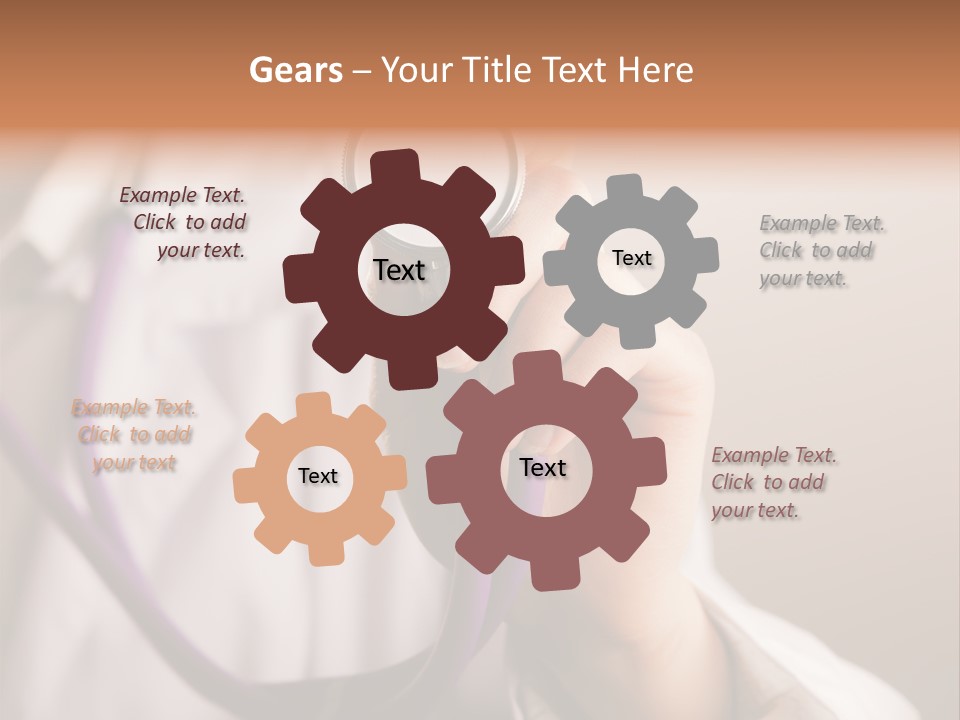 Medicine Using Hand PowerPoint Template